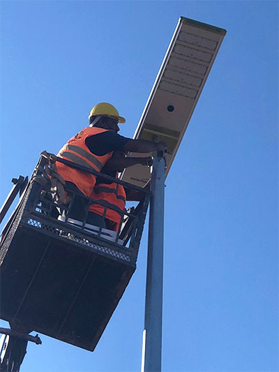 street lights project in Saudi Arabia 1