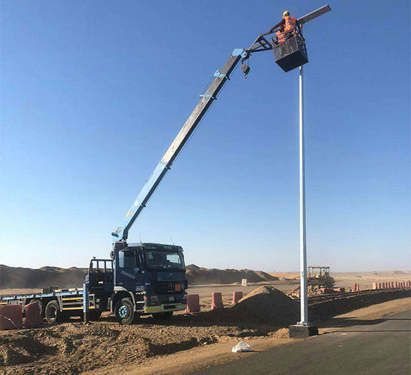 street lights project in Saudi Arabia